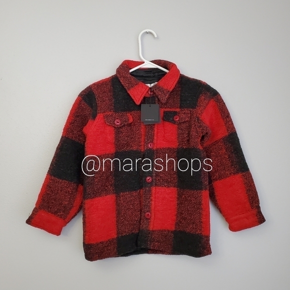 Anine Bing Kids Bobbi Flannel Jacket - Picture 2 of 8
